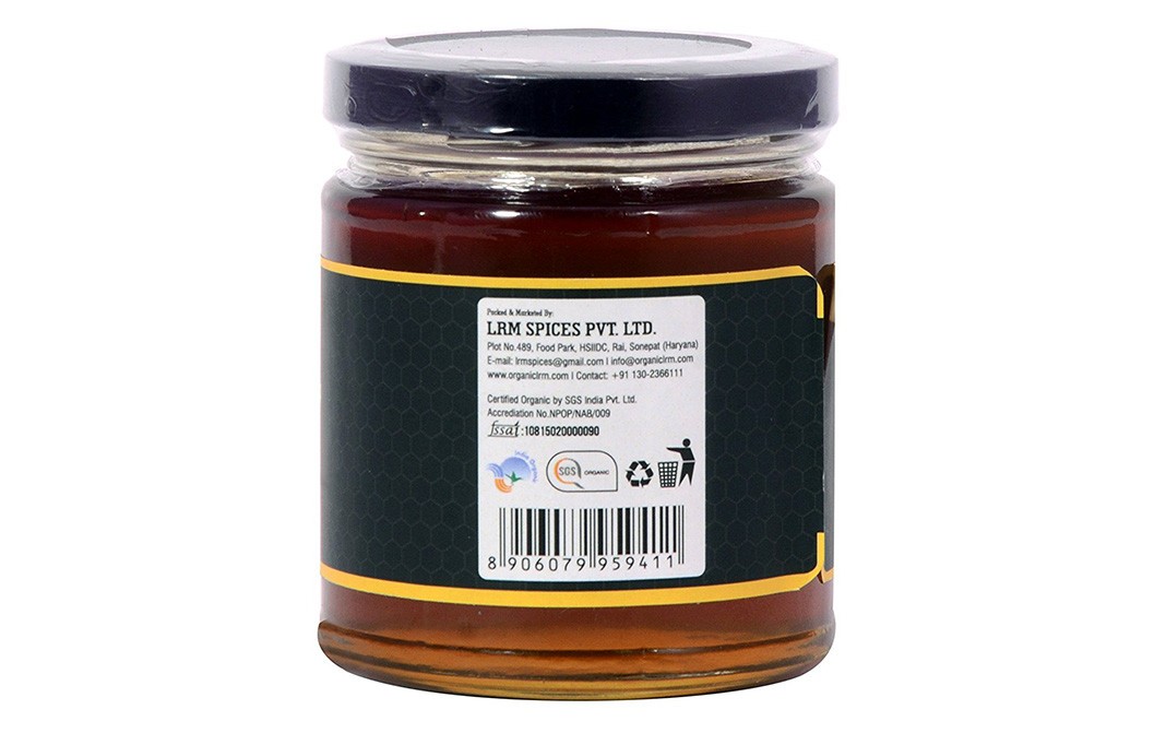 Organic LRM Wild Forest Honey    Glass Jar  225 grams